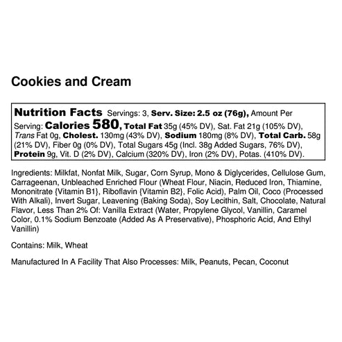 JANE AND MARY'S CBD 50MG COOKIES AND CREAM (8 OZ)