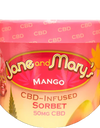 JANE AND MARY'S CBD 50MG MANGO SORBET (8 OZ)