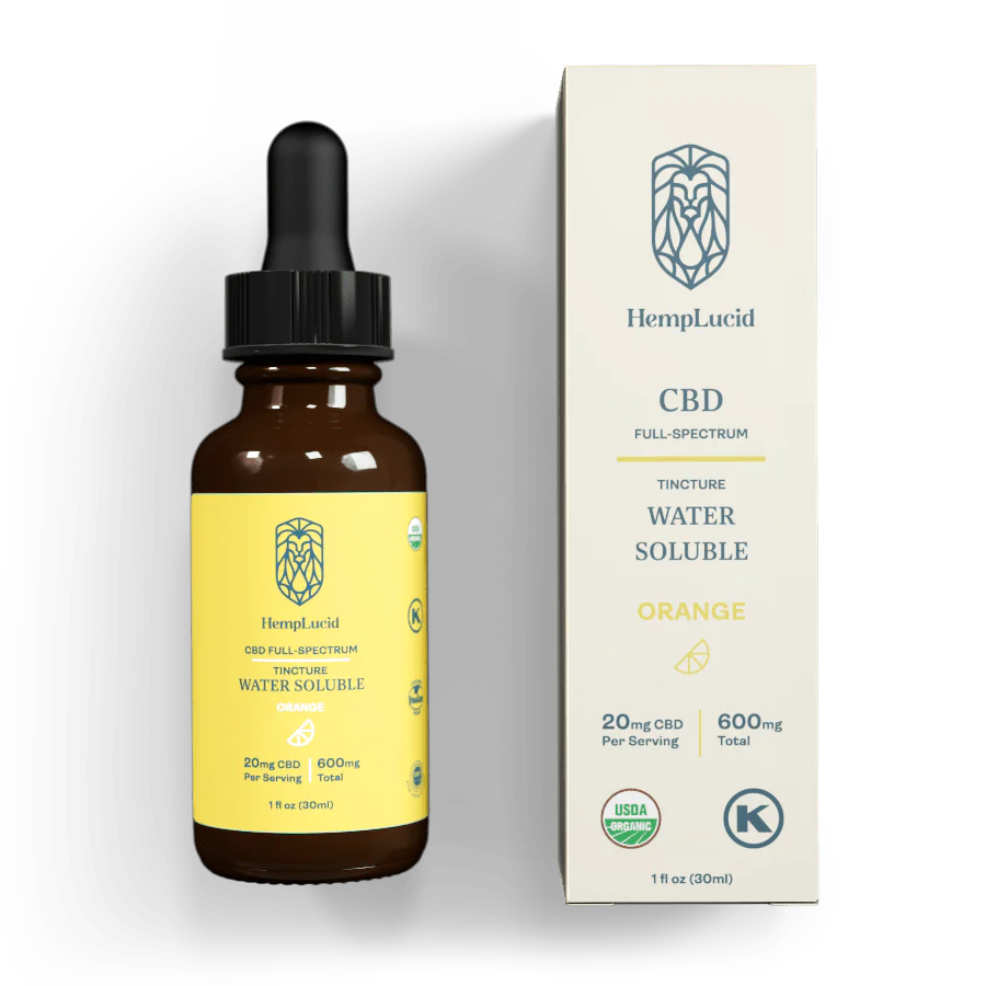 CBD orgánico soluble en agua de espectro completo 