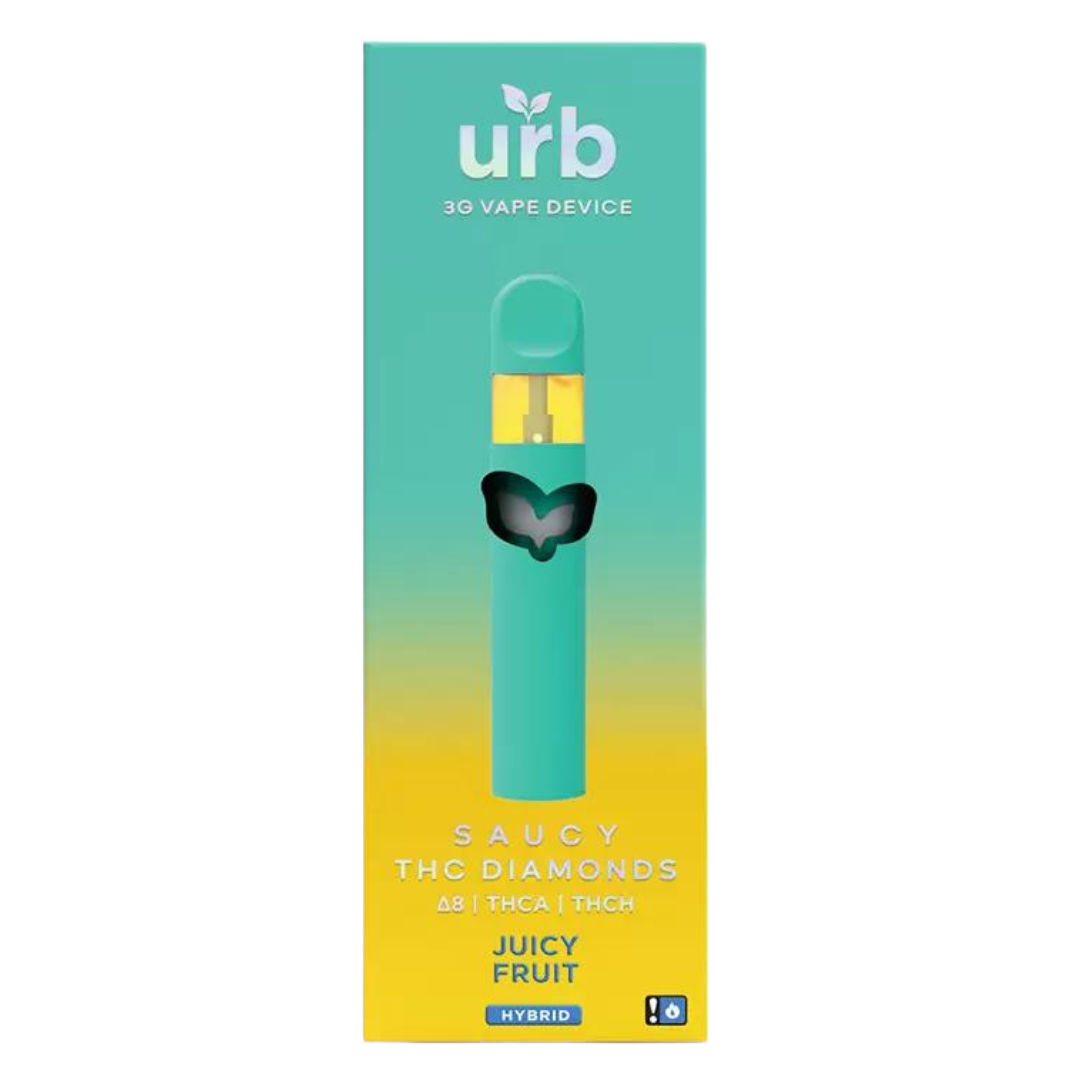 URB Saucy THC Diamonds Híbrido Desechable 3ML 