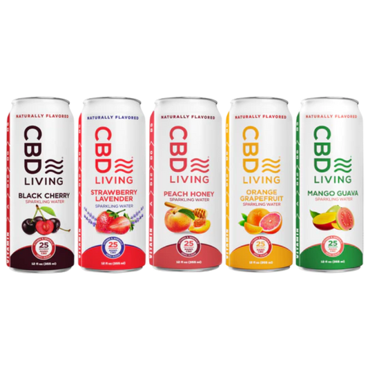 Agua con gas CBD (paquete de 5)