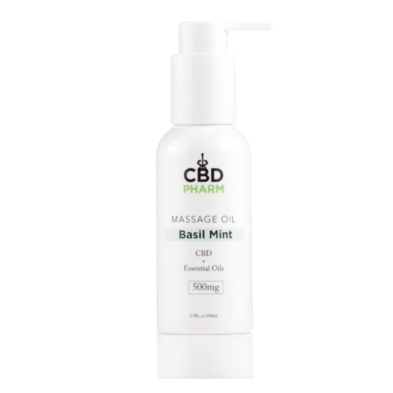 Aceite de masaje con infusión de CBD