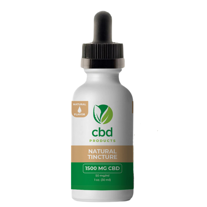 Tintura de sabor natural de productos CBD de espectro completo de 1500 mg 