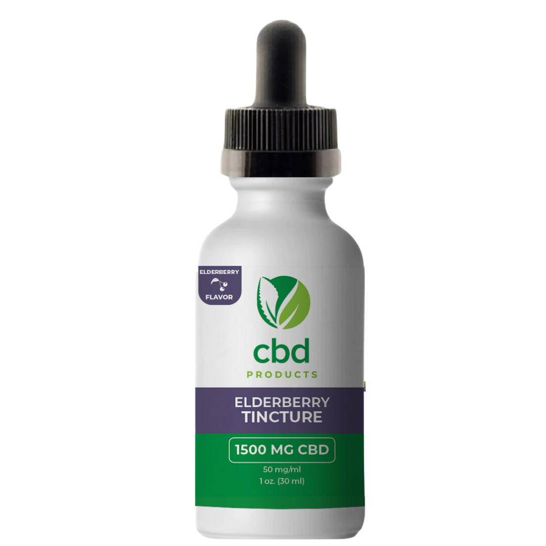 Productos de CBD de espectro completo Tintura con sabor a saúco