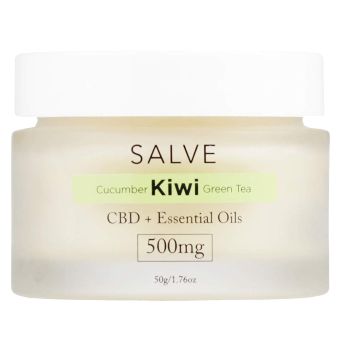 Ungüento de CBD y té verde con pepino y kiwi