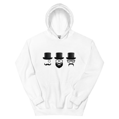 White Tri-fecta Hoodie